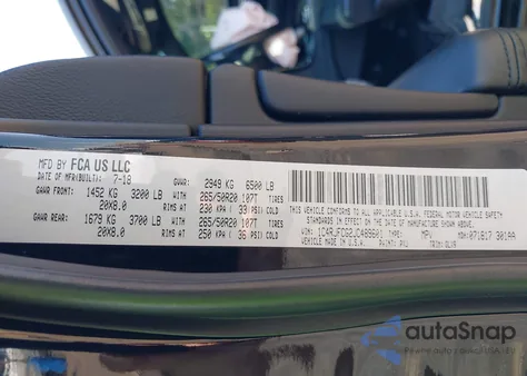 2018 Jeep Grand Cherokee Overland 4X4 from USA, damaged, VIN 1C4RJFCG2JC489601